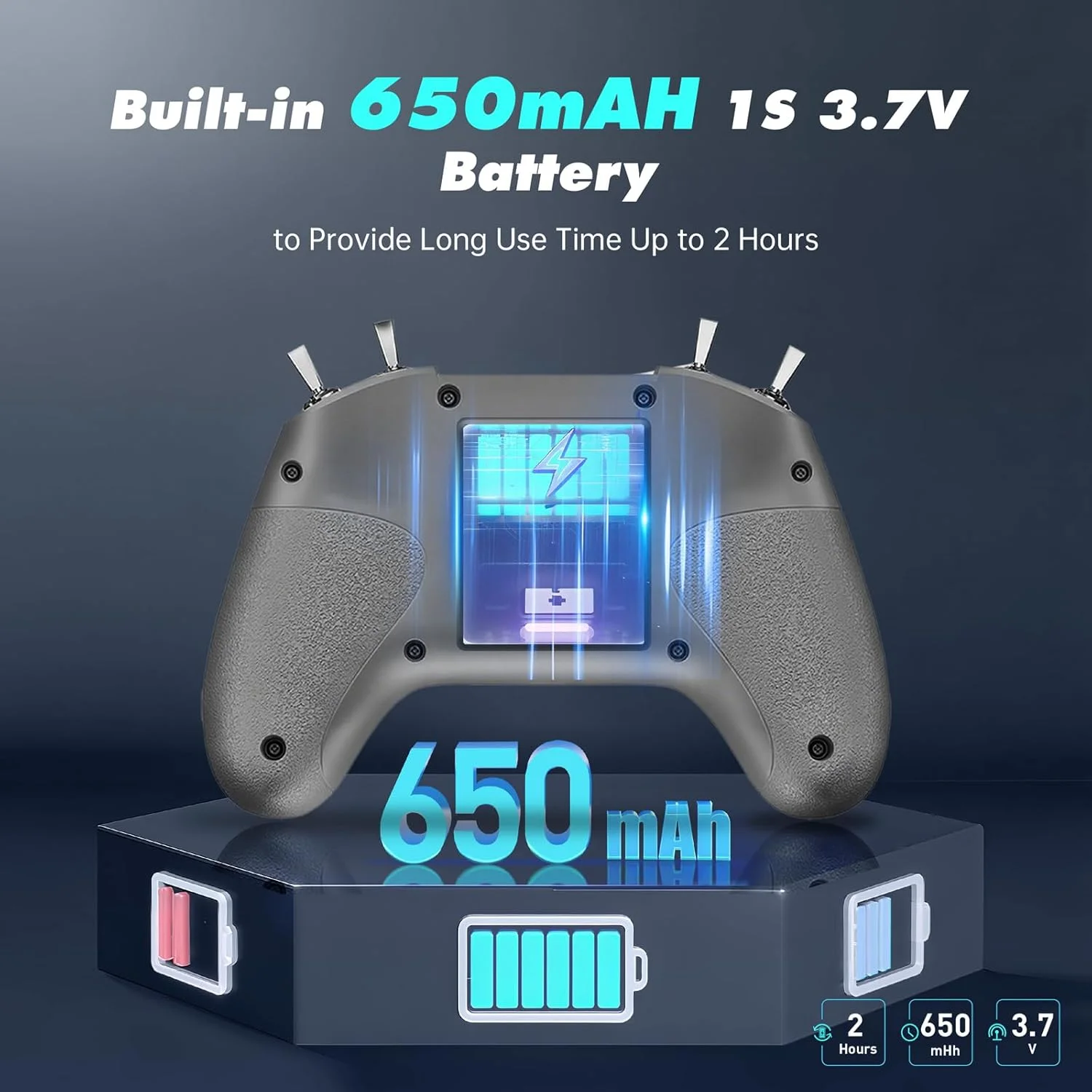ریموت کنترل فرستنده C8 2.4GHz ERLS V3 برای پهپاد/هواپیما/مولتی روتور/ماشین/قایق، شارژ USB-C، کنترلر شبیه ساز FPV 8 کاناله سازگار با شبیه ساز پهپاد Liftoff/DRL/DCL/AI