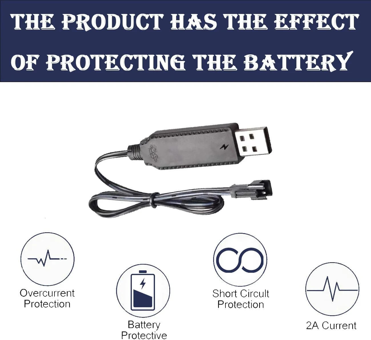 4 عدد شارژر باتری ماشین کنترلی 3.7 ولت، کابل شارژر USB پهپاد برای ماشین کنترلی اسباب بازی کودک، با دوشاخه اتصال SM-2P، کابل شارژ USB باتری لیتیومی برای باتری های NiCd/NiMH/LiPo با نشانگر LED