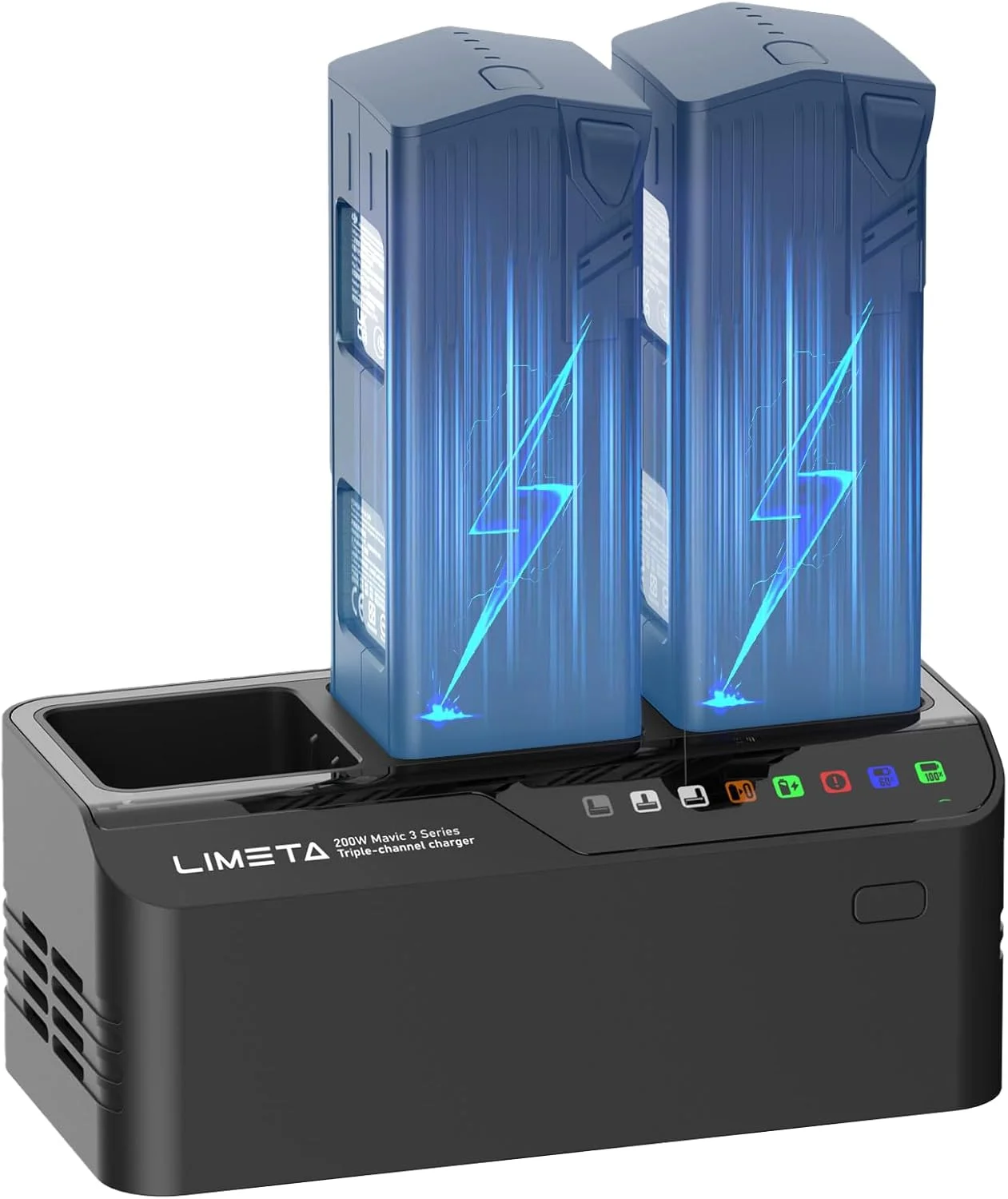 هاب شارژ سریع باتری 200 واتی DJI Mavic 3 Pro، برای پهپادهای DJI Mavic 3/3 Pro/Thermal/Classic، کنترلر RC/N1/N2، سه کاناله موازی، شارژر هاب/خودرو، تخلیه/ذخیره سازی/متعادل سازی باتری/LED