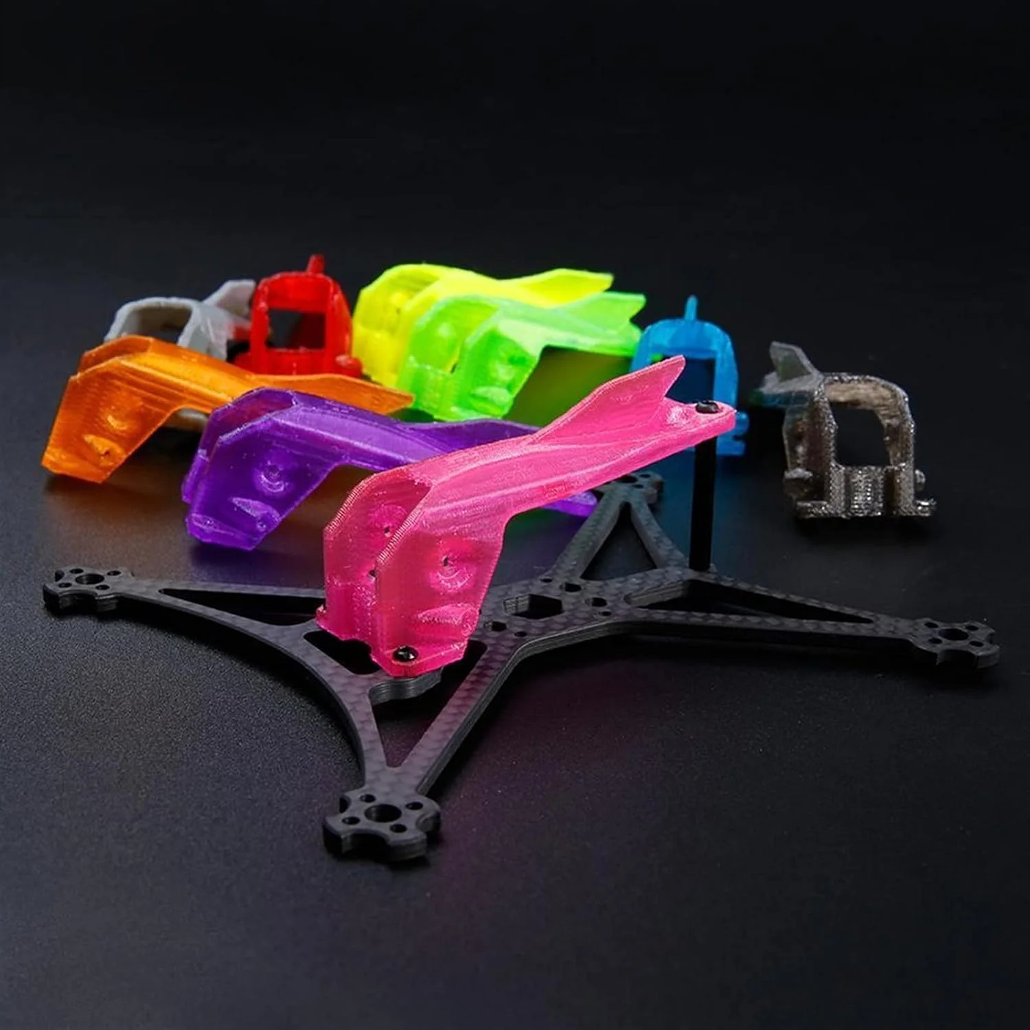 فریم مسابقه ای میکرو FPV آی فلایت Turbobee 136rs 136mm با بازوی 3 میلی متری سازگار با موتورهای Beemotor 1104 4200kv کیت پهپاد مسابقه ای FPV کیت پهپاد DIY (همراه با سایبان نارنجی)