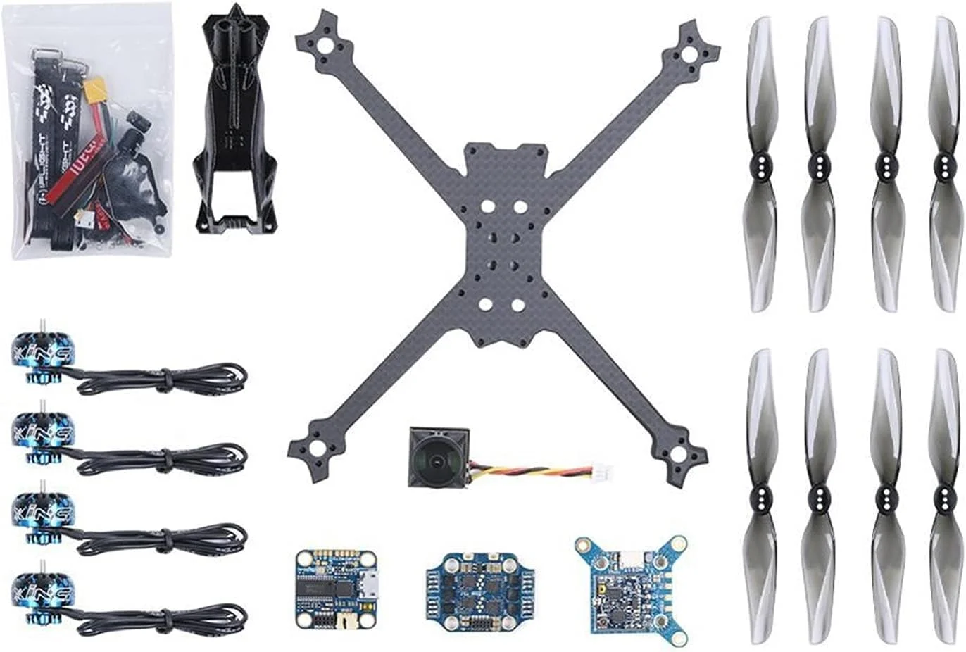 کیت ساخت پهپاد مسابقه ای آی فلایت TurboBee 160RS 165mm FPV با موتور XING 1404 3800KV / استک SucceX Micro F4 V1.5 15A کیت ساخت پهپاد مسابقه ای آی فلایت TurboBee 160RS 165mm FPV با موتور XING 1404 3800KV / استک SucceX Micro F4 V1.5 15A