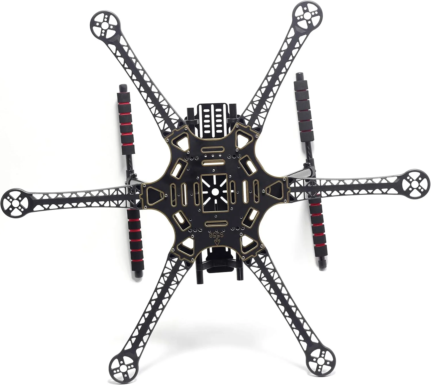 کیت فریم هگزاکوپتر S550 با پایه فرود تاشو فیبر کربنی