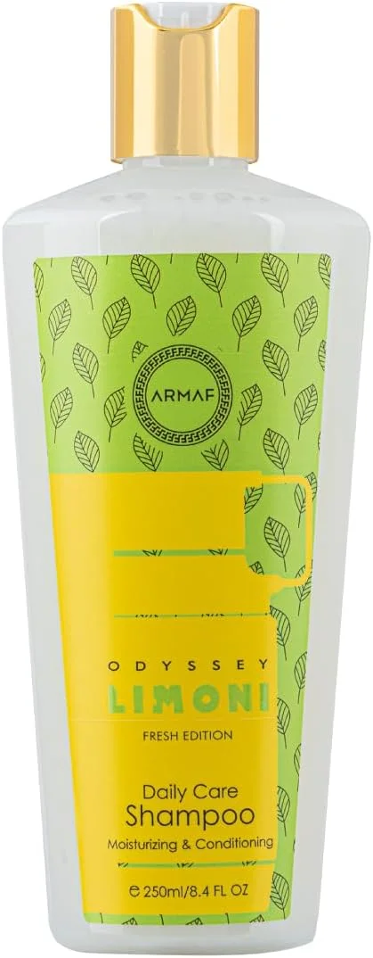 مجموعه هدیه ۴ تکه عطر آرماف اودیسه لیمونی فرش مردانه و زنانه، ادو پرفیوم ۱۰۰ میلی لیتر، اسپری بدن ۵۰ میلی لیتر، شامپو مو ۲۵۰ میلی لیتر، ژل دوش ۱۰۰ میلی لیتر، رایحه ماندگار با نت های لیمو و دریایی