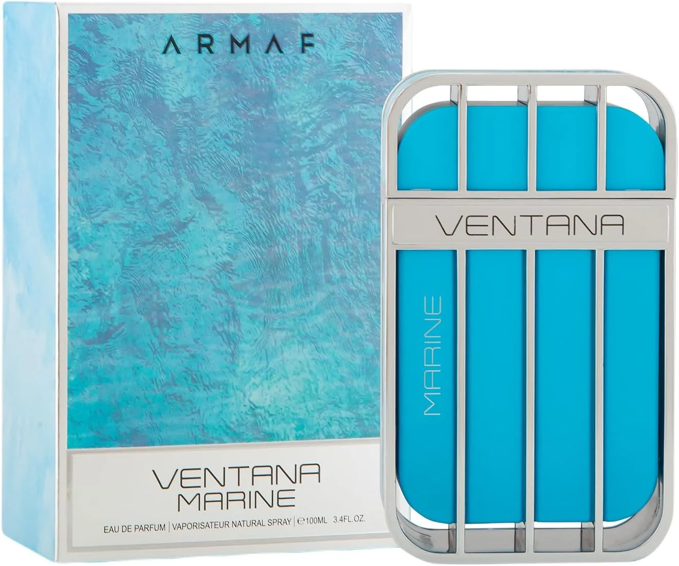 ادکلن مردانه آرماف مدل Ventana Marine Eau De Parfum حجم ۱۰۰ میل آبی، عطر مردانه