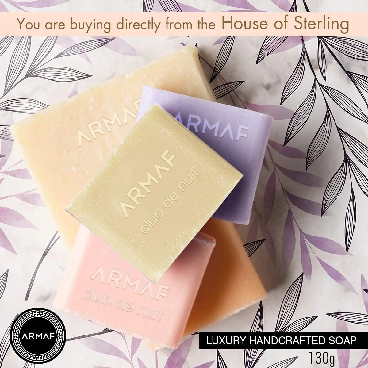 ست هدیه دو تکه عطر آرماف، ادو تویلت مردانه کلاب د نایت اینتنس 105 میلی لیتر و صابون دست ساز لوکس کلاب د نایت اینتنس 130 گرم - عطر مردانه - رایحه برای او - ست هدیه مردانه