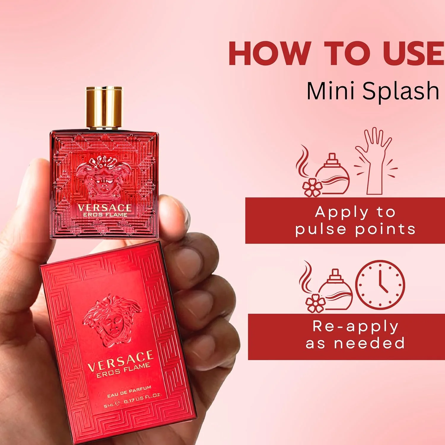 ادکلن مینیاتوری مردانه ورساچه اروس فلیم - ادو پرفیوم، 5 میلی لیتر ادکلن مینیاتوری مردانه ورساچه اروس فلیم - ادو پرفیوم، 5 میلی لیتر