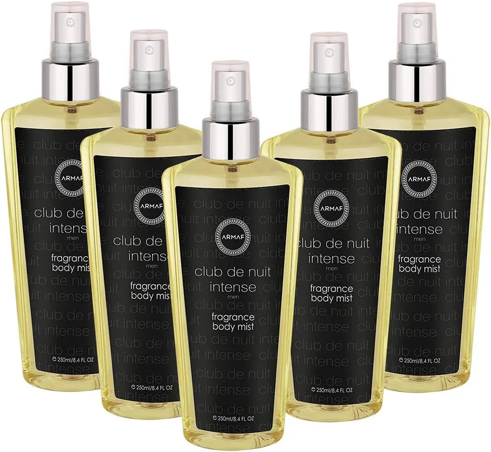 اسپری بدن مردانه آرماف کلاب د نایت اینتنس 250 میلی لیتر - بسته 24 عددی - رایحه چوبی تند