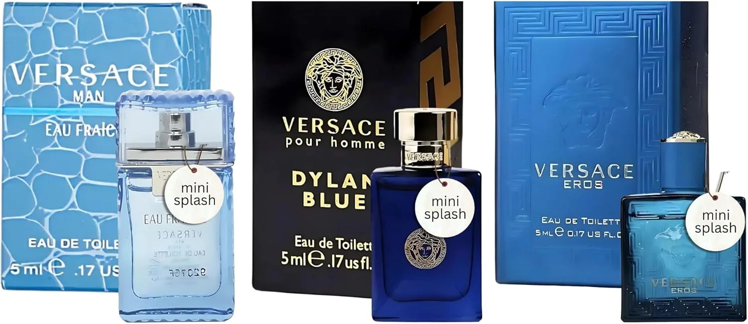 مجموعه عطر مینیاتوری ورساچه تریو مردانه