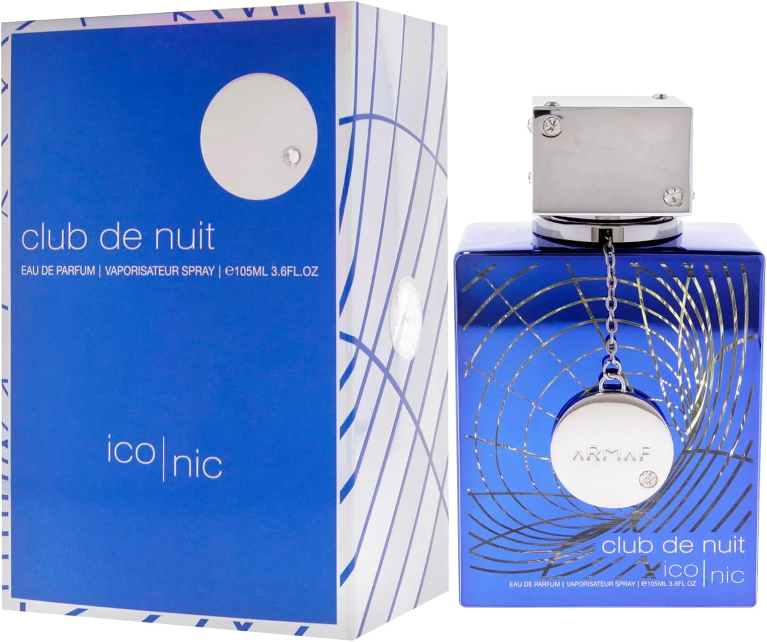 ادکلن مردانه آرماف کلاب دی نویت آیکونیک آبی 105 میلی لیتر، عطر مردانه، رایحه برای او