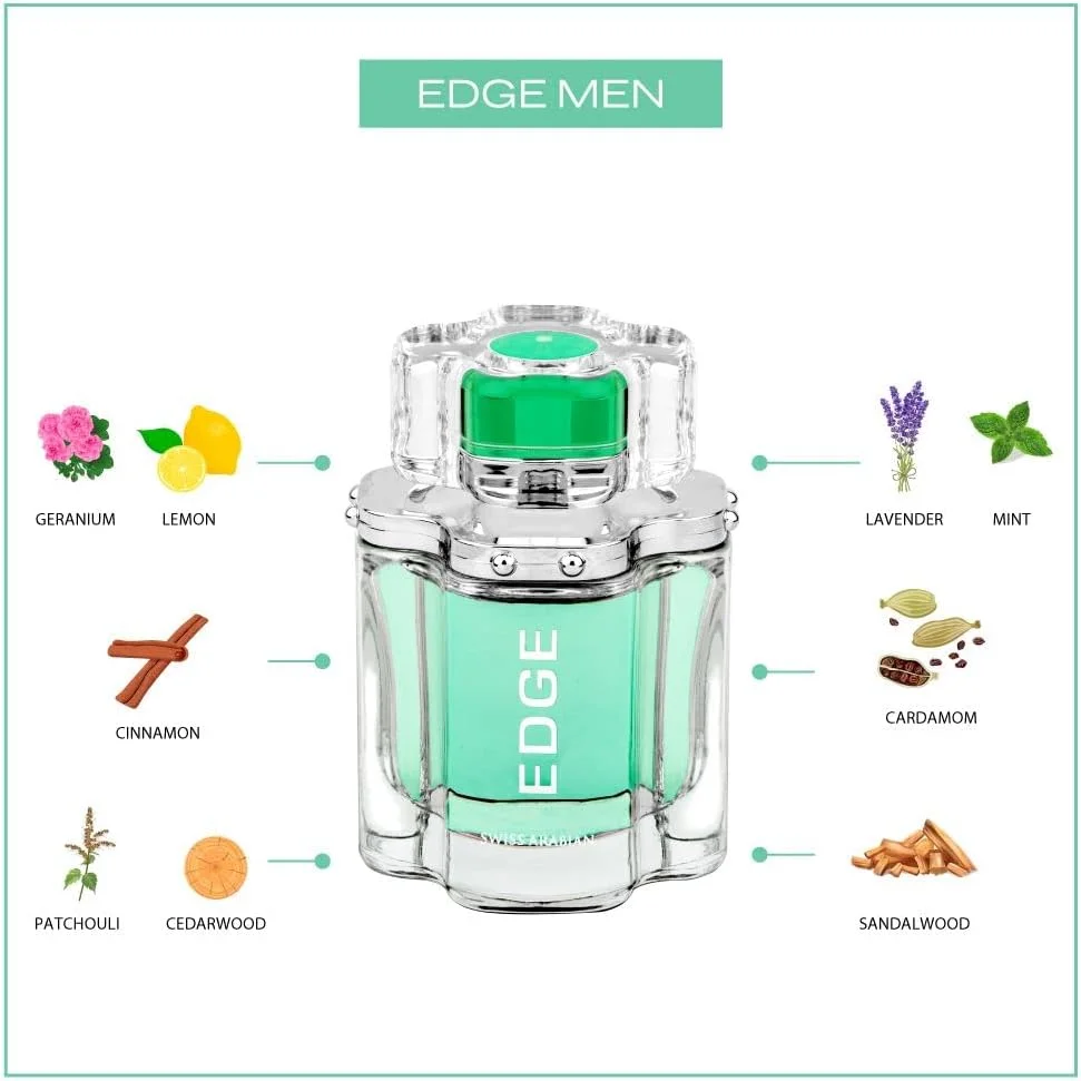 ادکلن مردانه سوییس عربین مدل Edge حجم 100 میلی لیتر