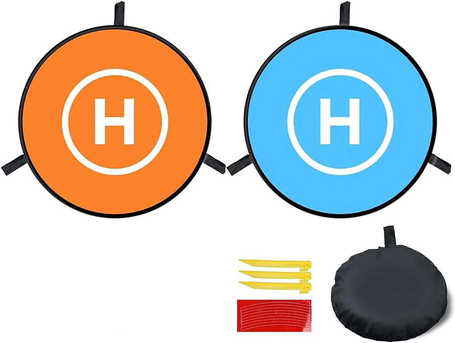 پد فرود جهانی پهپاد، 75 سانتی‌متر، تاشو دو طرفه، ضد آب، با کیف حمل برای پهپادهای RC هلیکوپتر DJI Spark Mavic Pro Phantom 2/3/4 Pro Inspire 2/1 3D