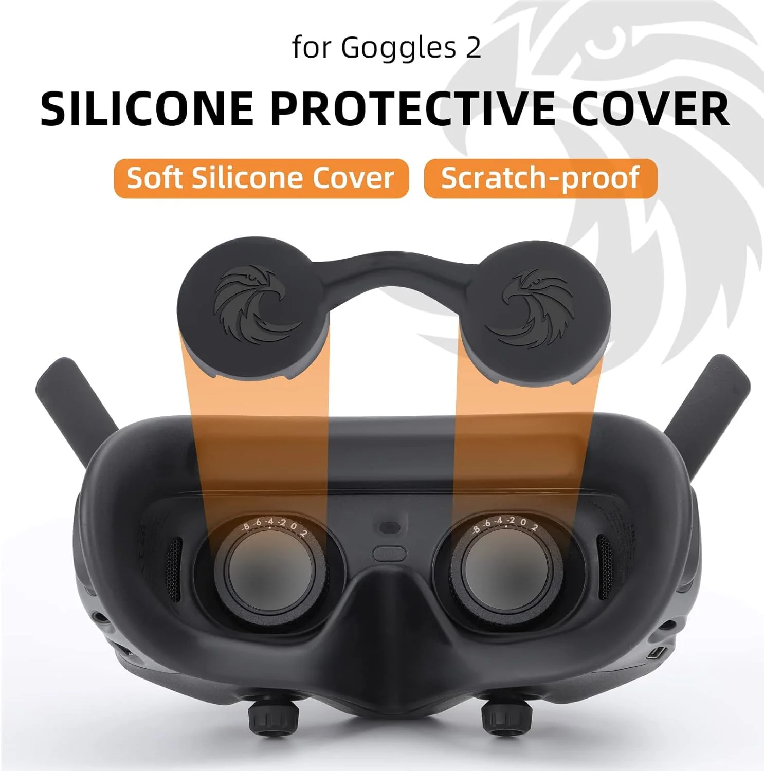 محافظ لنز عینک DJI Avata Goggles 2، محافظ سیلیکونی ماسک چشم برای عینک پرواز DJI Goggles V2 FPV Drone Accessories