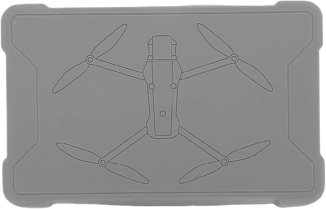 محافظ سیلیکونی ریموت کنترل پهپاد، روکش محافظ کنترلر با طراحی ضد لغزش، ضد ضربه و ضد گرد و غبار برای لوازم جانبی RC Pro 2 (خاکستری)