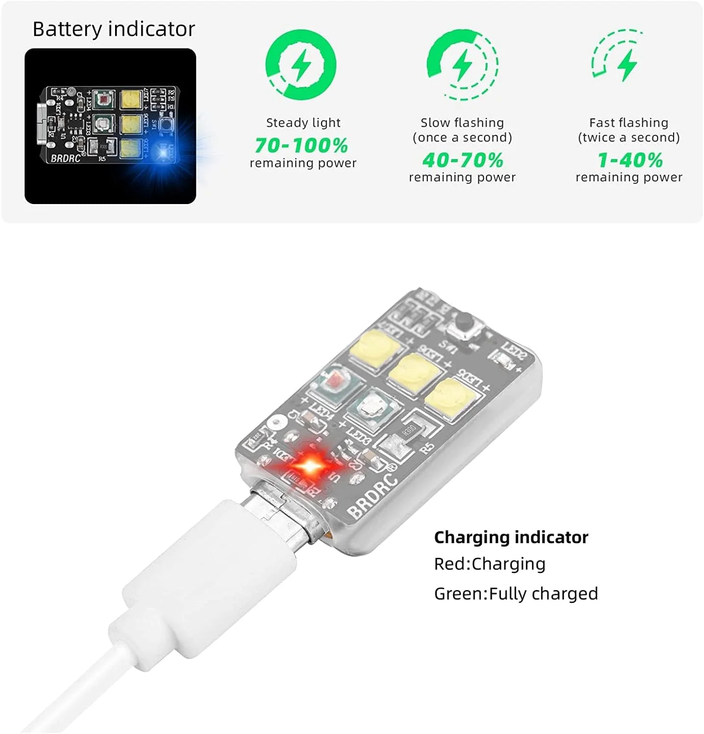 چراغ چشمک زن پهپاد LED ضد برخورد شارژی مناسب برای همه پهپادها، لوازم جانبی چراغ ضد برخورد پرواز در شب چراغ چشمک زن پهپاد LED ضد برخورد شارژی مناسب برای همه پهپادها، لوازم جانبی چراغ ضد برخورد پرواز در شب