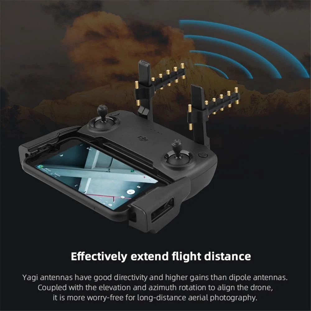 تقویت کننده آنتن یاگی-اودا Wtohoby برای DJI Flip/Air 3S/AIR 3Mini 4 PRO برای کنترل DJI RC2، برای کنترل Mavic 2/Mini/SE تقویت کننده سیگنال 5.8 گیگاهرتز توسعه دهنده برد فرستنده لوازم جانبی کوادکوپتر