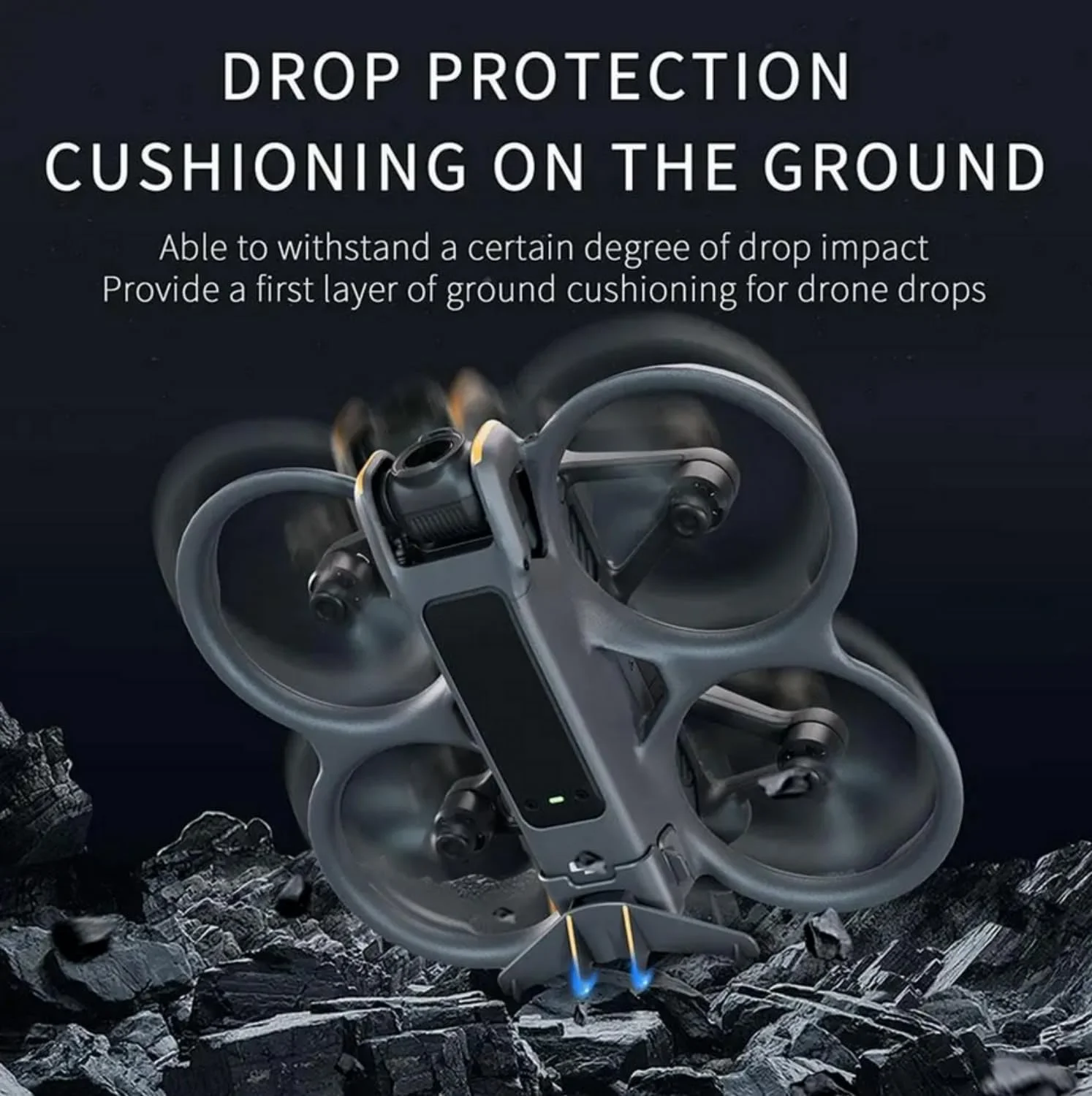 لوازم جانبی بال پرواز مقاوم SKEIDO برای DJI Avata2، مقاوم در برابر سقوط، نصب سریع، قفل کننده دم بال باتری، لوازم جانبی پهپاد