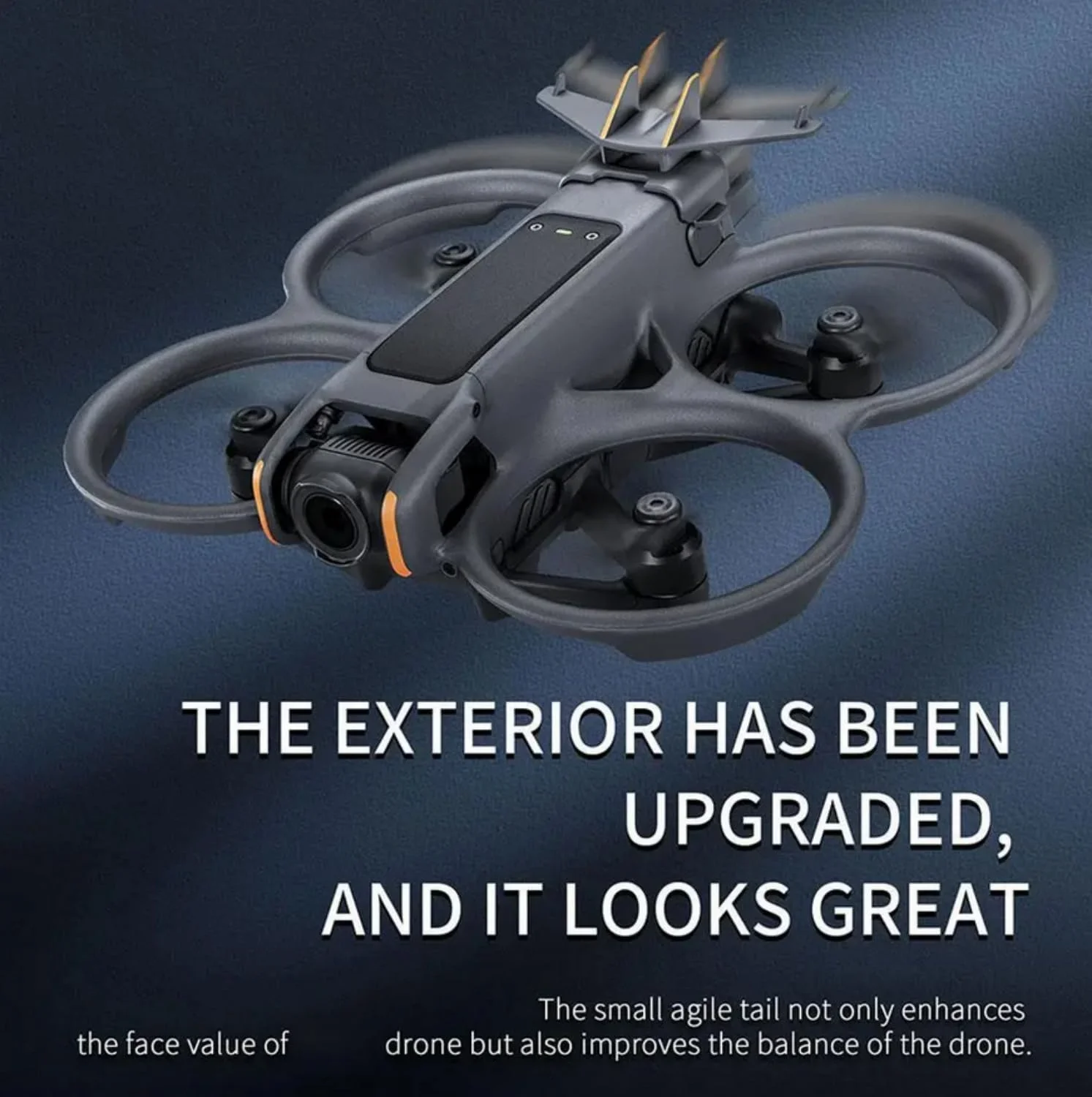 لوازم جانبی بال پرواز مقاوم SKEIDO برای DJI Avata2، مقاوم در برابر سقوط، نصب سریع، قفل کننده دم بال باتری، لوازم جانبی پهپاد