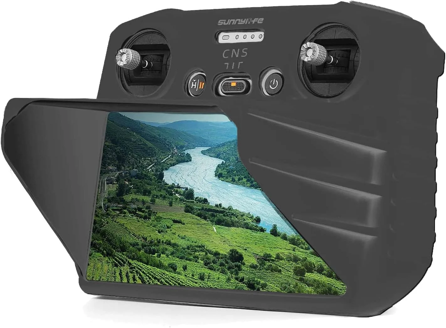 کاور سیلیکونی محافظ ریموت کنترل DJI Mini 3 Pro به همراه آفتابگیر - مشکی