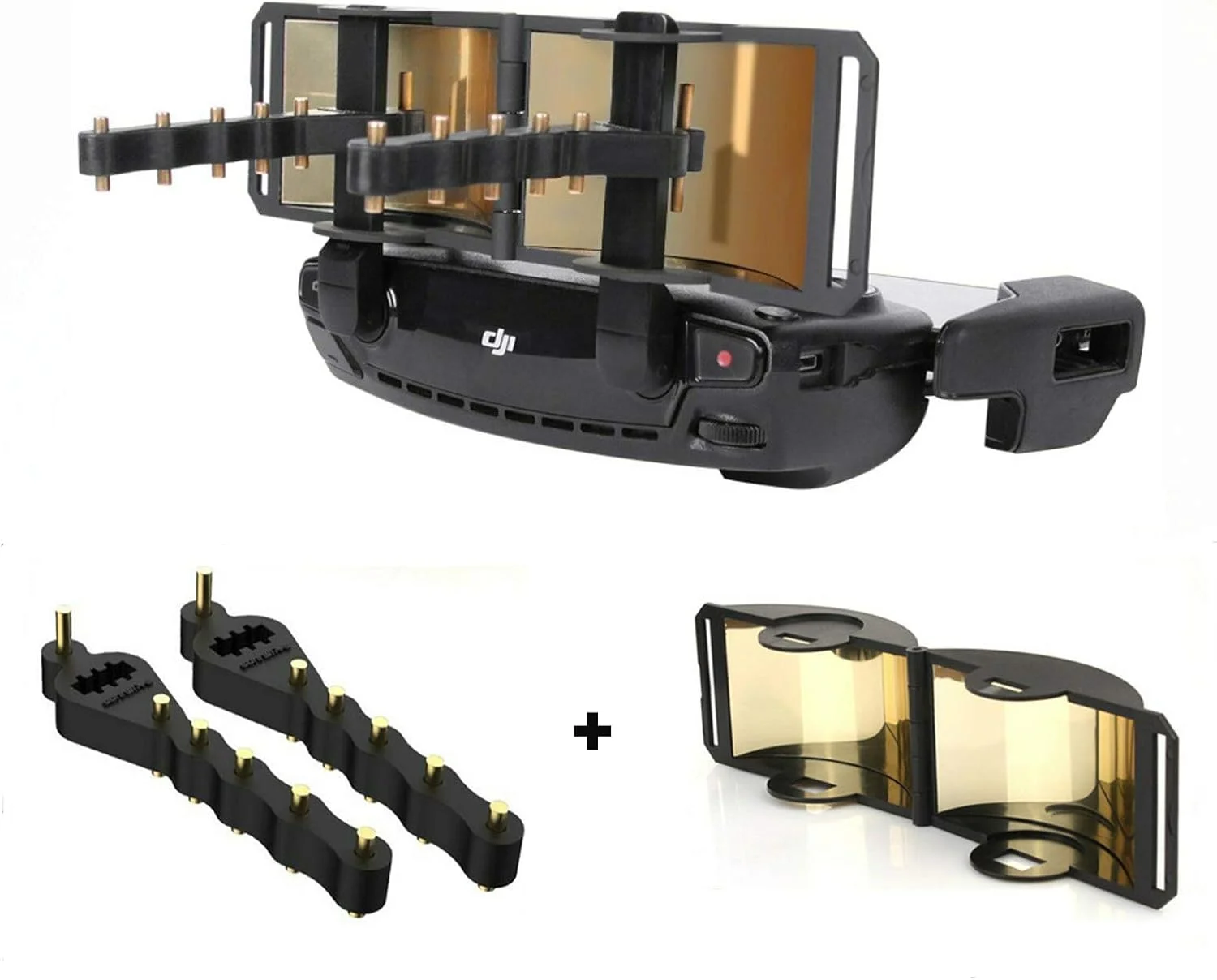 تقویت کننده سیگنال برد برای DJI Mavic Mini/Mavic 2 /Pro/Air/Spark، آنتن یاگی 5.8 گیگاهرتز + کیت تقویت کننده سیگنال سهموی