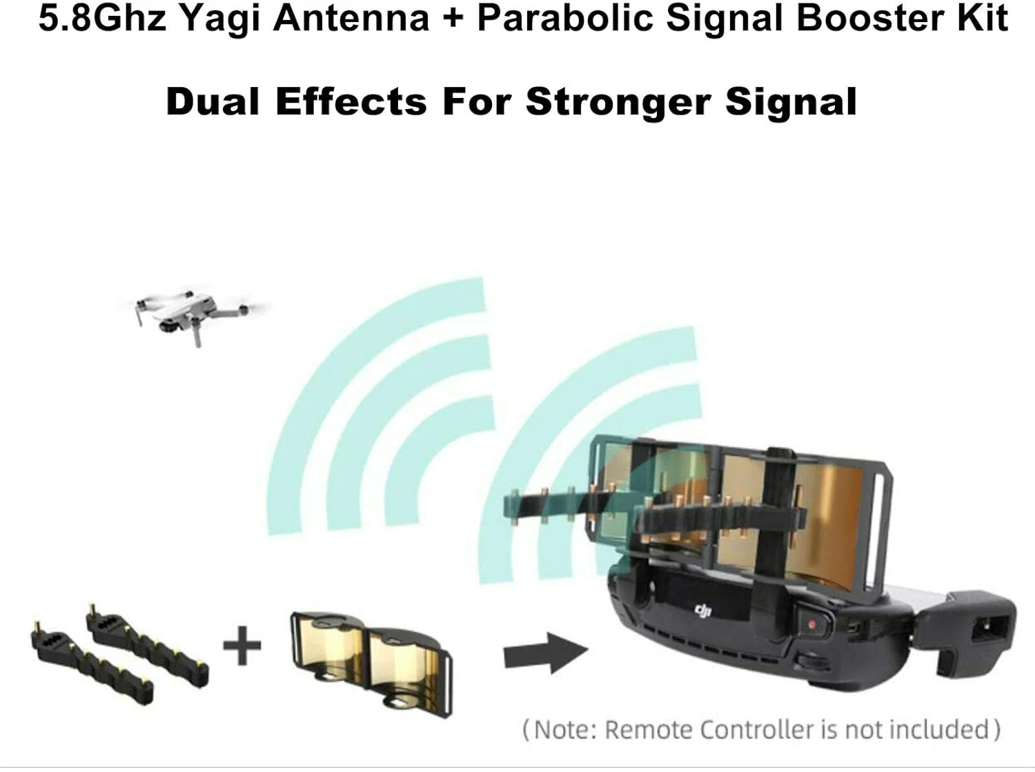 تقویت کننده سیگنال برد برای DJI Mavic Mini/Mavic 2 /Pro/Air/Spark، آنتن یاگی 5.8 گیگاهرتز + کیت تقویت کننده سیگنال سهموی تقویت کننده سیگنال برد برای DJI Mavic Mini/Mavic 2 /Pro/Air/Spark، آنتن یاگی 5.8 گیگاهرتز + کیت تقویت کننده سیگنال سهموی