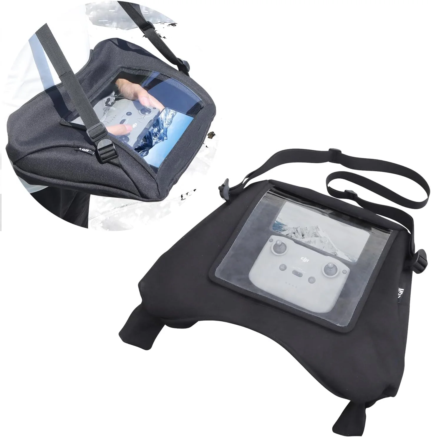 دستکش های گرم KASTWAVE برای کنترل از راه دور پهپاد، دستکش های ضخیم و ضد باد جهانی، لوازم جانبی عکاسی هوایی در فضای باز برای DJI RC/RC 2/ RC Plus/RC-N3 /RC Pro