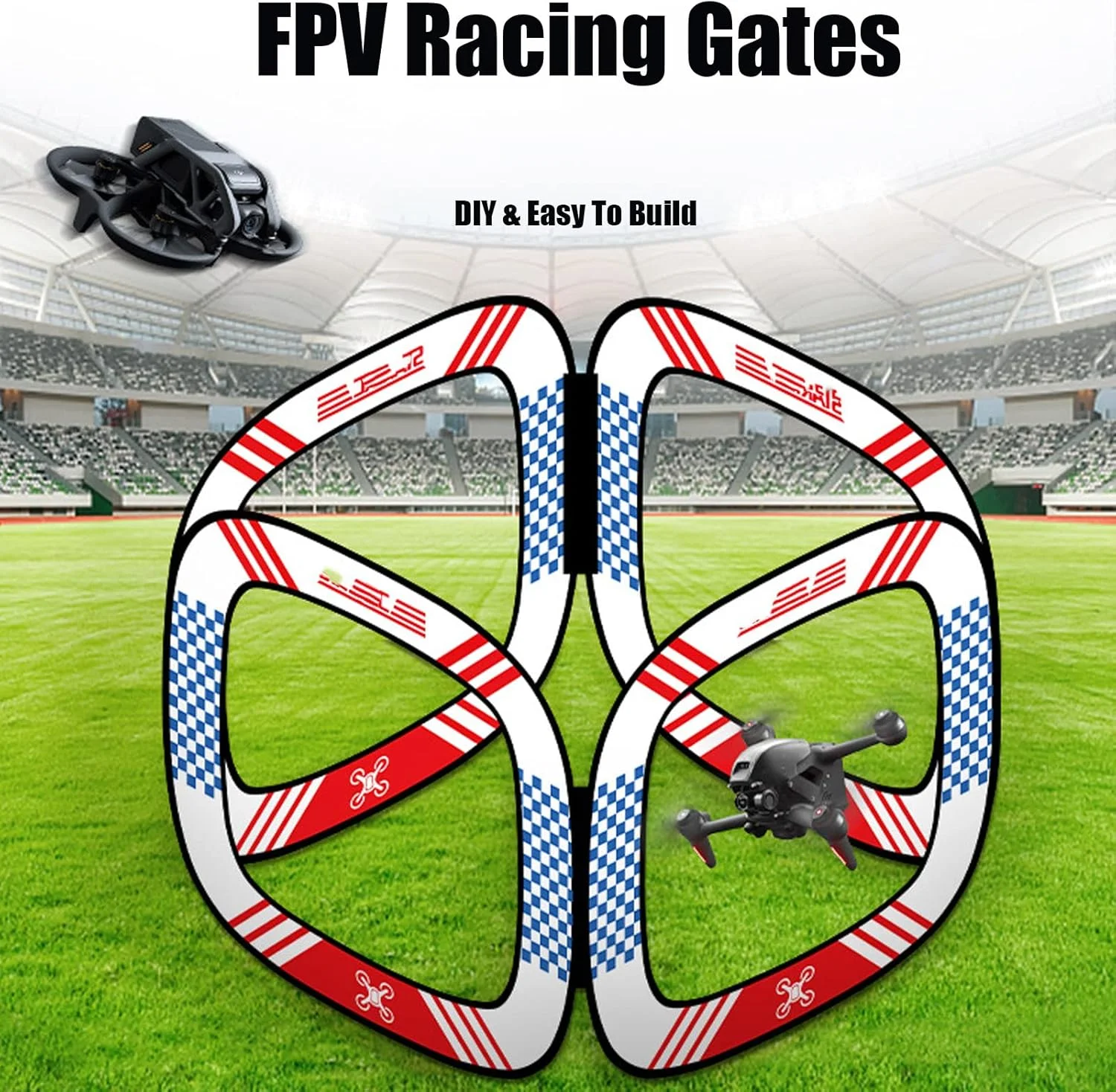 مجموعه موانع ۵ تکه برای پهپاد، اهداف مسابقه FPV، سازگار با DJI Avata 2/Avata، اجتناب از موانع، تمرین، کیت مسابقه پهپاد، دروازه DIY، مسابقه، لوازم جانبی مسیر تمرین - تصویر 2 مجموعه موانع ۵ تکه برای پهپاد، اهداف مسابقه FPV، سازگار با DJI Avata 2/Avata، اجتناب از موانع، تمرین، کیت مسابقه پهپاد، دروازه DIY، مسابقه، لوازم جانبی مسیر تمرین - تصویر 2