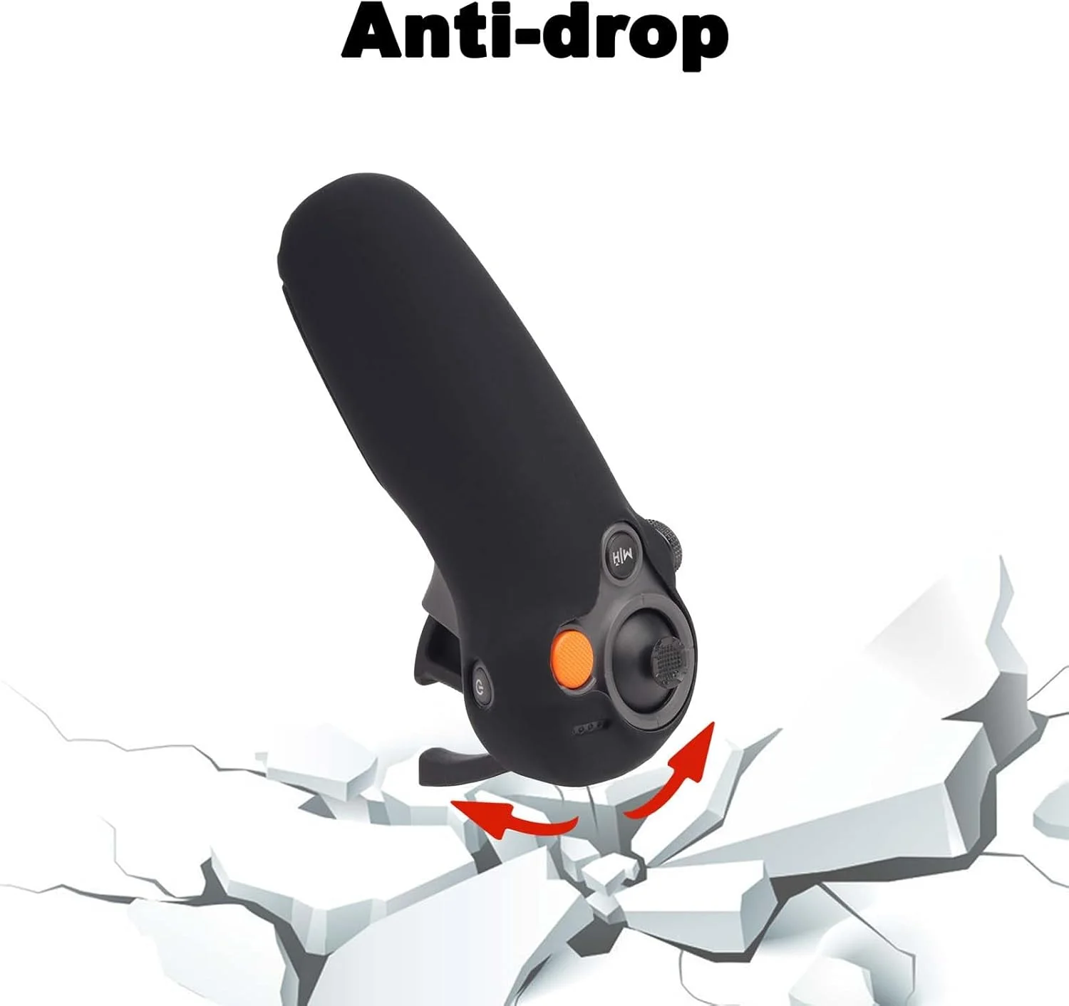 محافظ سیلیکونی برای کنترلر DJI RC Motion 3، مقاوم در برابر ضربه و خراش، لوازم جانبی پهپاد برای دسته کنترل از راه دور Motion 3 (مشکی)