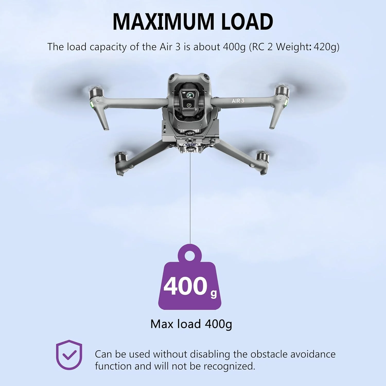 سیستم پرتاب محموله MAKINGTEC Air 3 - سیستم رهاسازی و انتقال محموله، پرتابگر محموله برای لوازم جانبی DJI Air 3. دستگاه های پرتاب برای عملکرد بهبود یافته