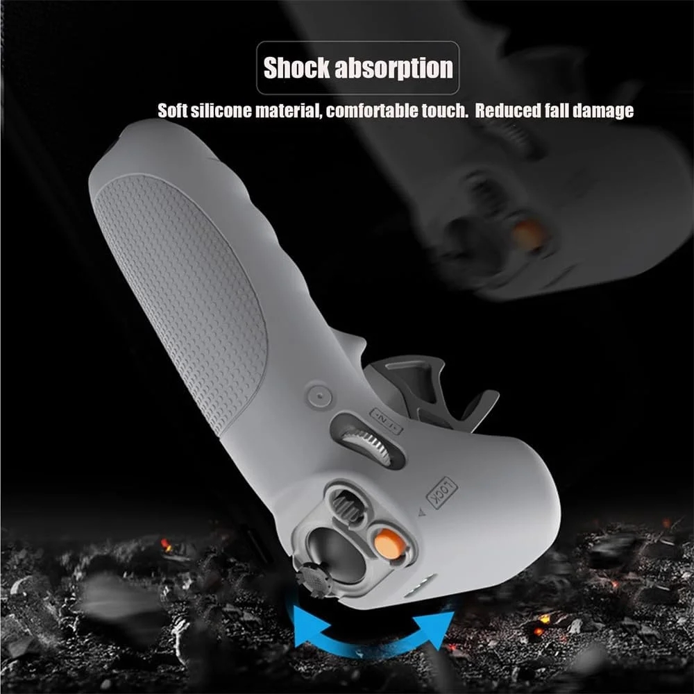 کاور محافظ سیلیکونی Azonee سازگار با DJI Avata RC / با کنترلر حرکتی FPV، کاور محافظ سیلیکونی ضد سقوط برای راکر، محافظ پوست کنترلر گریپ، بندهای کنترلر