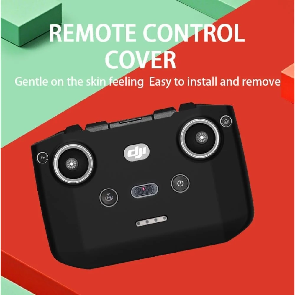 کاور محافظ سیلیکونی ضد خش برای کنترل از راه دور پهپاد، مناسب برای DJI NEO/Mini4Pro RC-N3/2/1، لوازم جانبی کاور RC-N3/2/1 (مشکی)