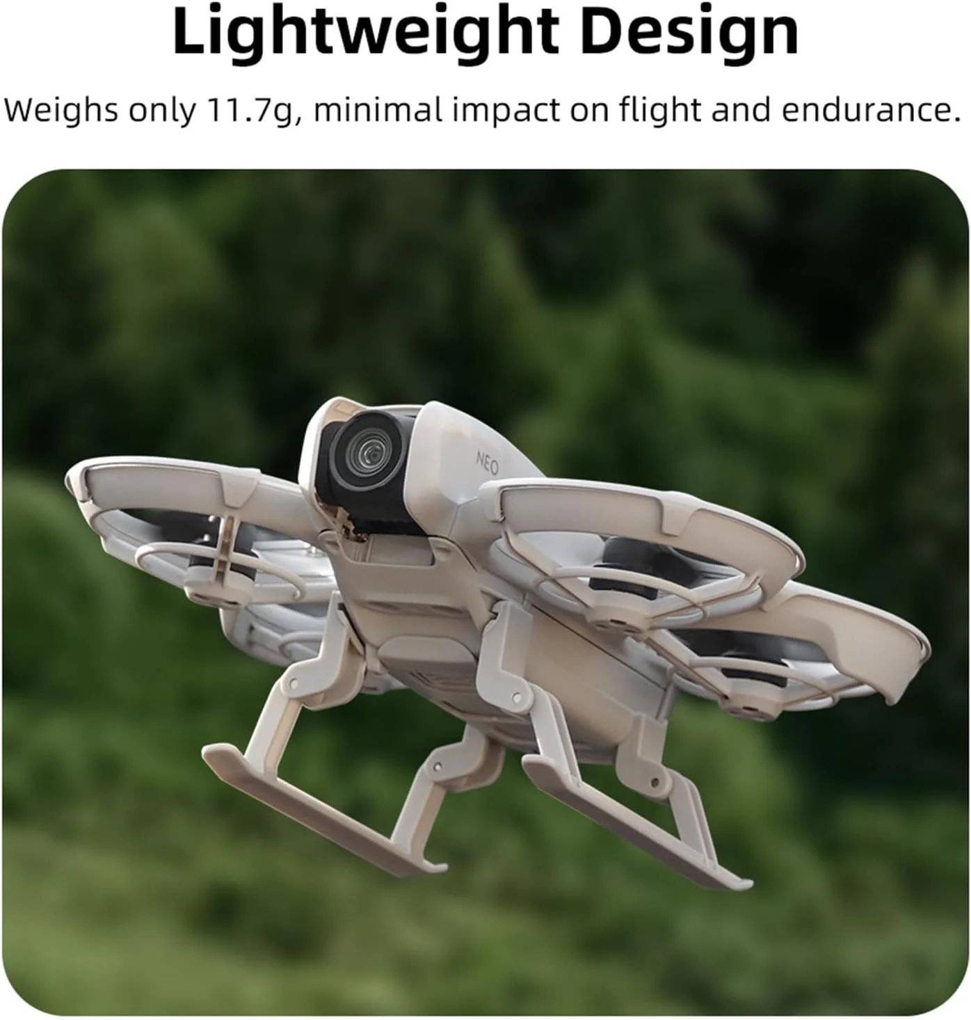 پایه سه پایه افزایش ارتفاع فرود برای پهپاد DJI NEO، پایه تاشو سورتمه، پایه افزایش ارتفاع برای لوازم جانبی پهپاد DJI NEO