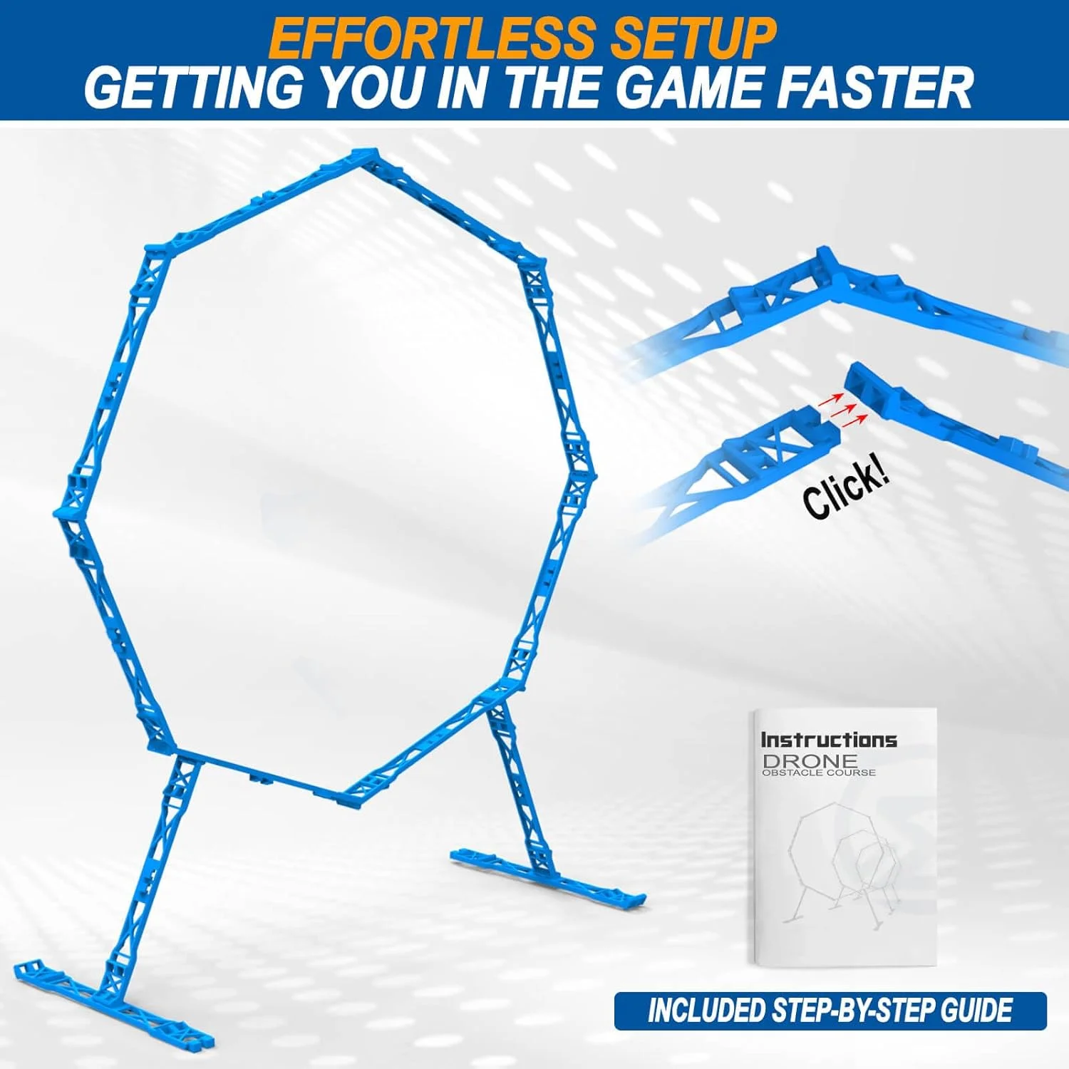 حلقه های موانع مسابقه پهپاد (پهپادها شامل نمی شوند)