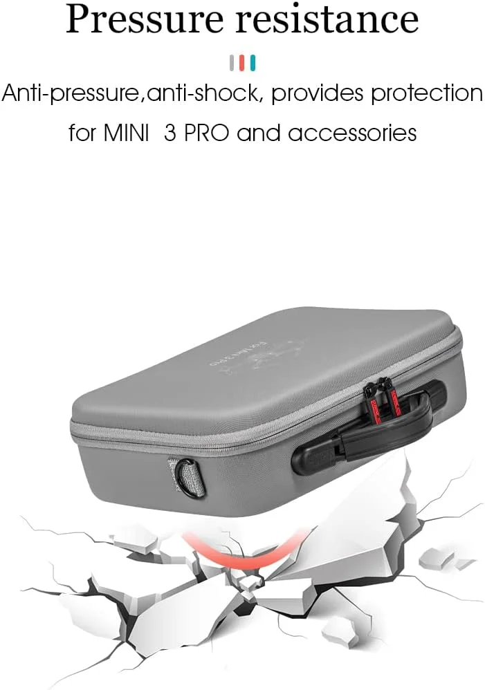 کیف حمل سازگار با DJI Mini 3 Pro، کیف نگهداری هارد شل مسافرتی سازگار با پهپاد و لوازم جانبی DJI Mini 3 Pro کیف حمل سازگار با DJI Mini 3 Pro، کیف نگهداری هارد شل مسافرتی سازگار با پهپاد و لوازم جانبی DJI Mini 3 Pro