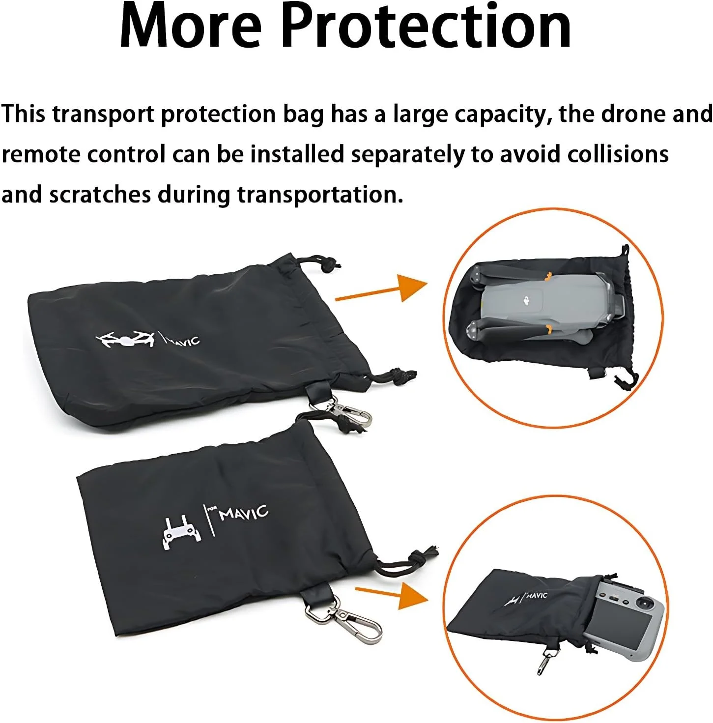 آستین محافظ هواپیما برای Dji Mini 3 Pro/Mini 4 Pro/Mini 3/Air 3s/Neo، RC/RC 2/RC N1/RC N2 کیف حمل و نگهداری کنترل از راه دور، نگهدارنده لوازم جانبی کمبو (بند کشی + قلاب) آستین محافظ هواپیما برای Dji Mini 3 Pro/Mini 4 Pro/Mini 3/Air 3s/Neo، RC/RC 2/RC N1/RC N2 کیف حمل و نگهداری کنترل از راه دور، نگهدارنده لوازم جانبی کمبو (بند کشی + قلاب)