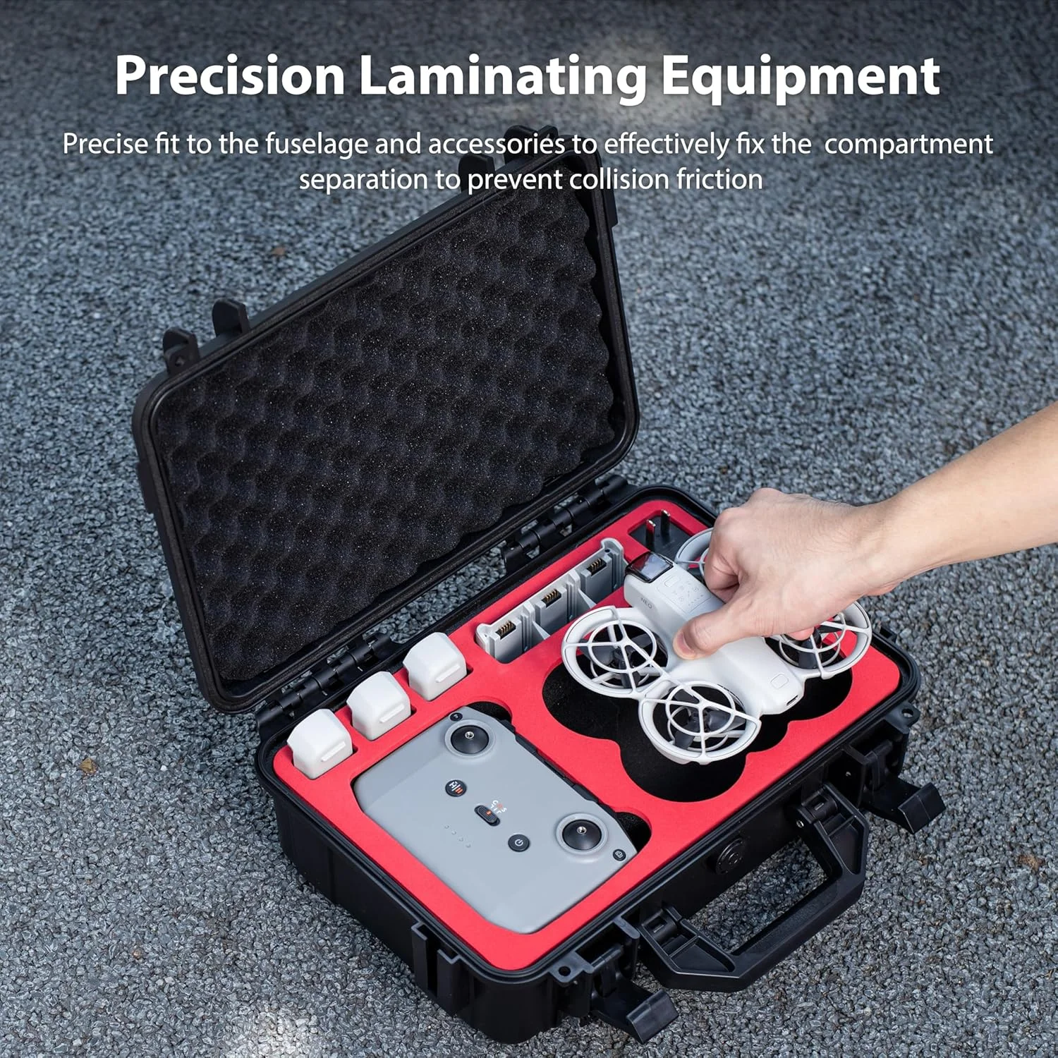 کیف حمل ضد آب STARTRC Neo مناسب برای DJI Neo Fly More Combo با ریموت کنترل RC-N3، باتری هوشمند Neo و هاب شارژ کیف حمل ضد آب STARTRC Neo مناسب برای DJI Neo Fly More Combo با ریموت کنترل RC-N3، باتری هوشمند Neo و هاب شارژ