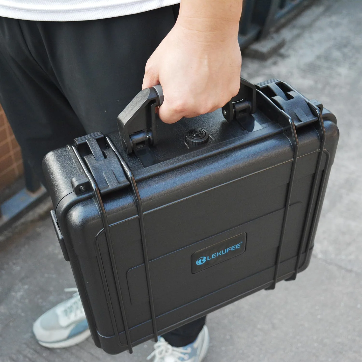 کیف حمل سخت ضد آب Lekufee سازگار با DJI Mini 4 Pro Drone/DJI Mini 4/Mini 3 Pro/Mini 3 Drone و کنترلر از راه دور DJI RC 2/DJI RC/RC N2/RC N1 و لوازم جانبی (فقط کیف)