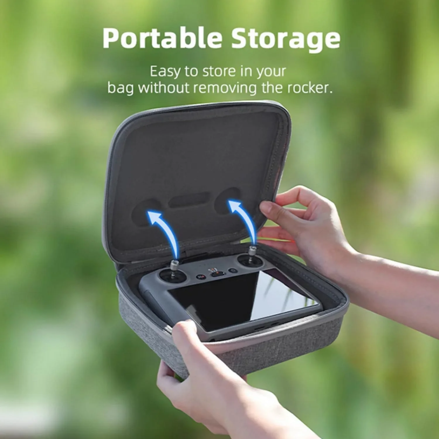 کیف حمل SKEIDO برای DJI Mini 4 Pro با کارابین، کیف مسافرتی برای نگهداری بدنه و کنترلر RC 2، کیف سخت لوازم جانبی پهپاد (بدنه + ریموت RC2)