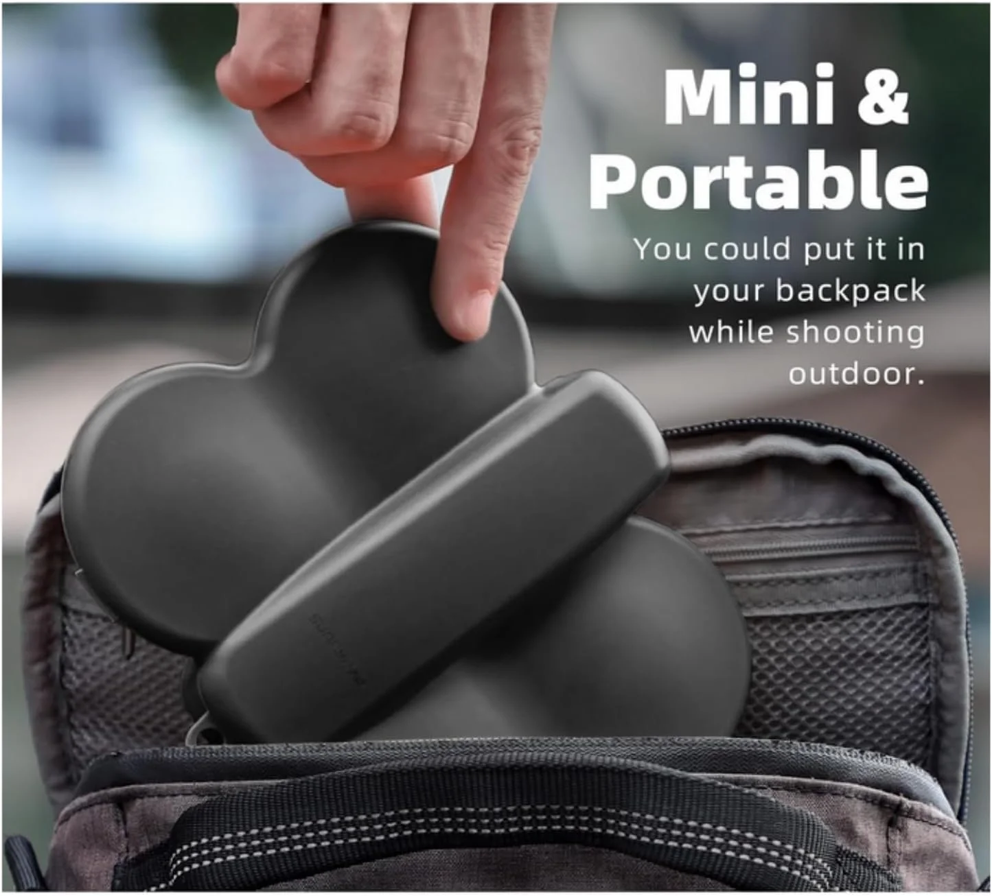 جعبه نگهداری قابل حمل SKEIDO برای DJI NEO، جعبه محافظ ضد ضربه و ضد خش با طرح پروانه، لوازم جانبی (خاکستری)