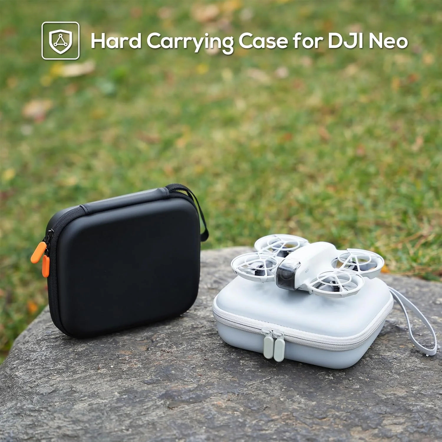 کیف حمل ProCase برای DJI Neo، کیف مسافرتی قابل حمل و ضد ضربه با پوسته سخت برای پهپاد DJI Neo (فقط کیف) - خاکستری