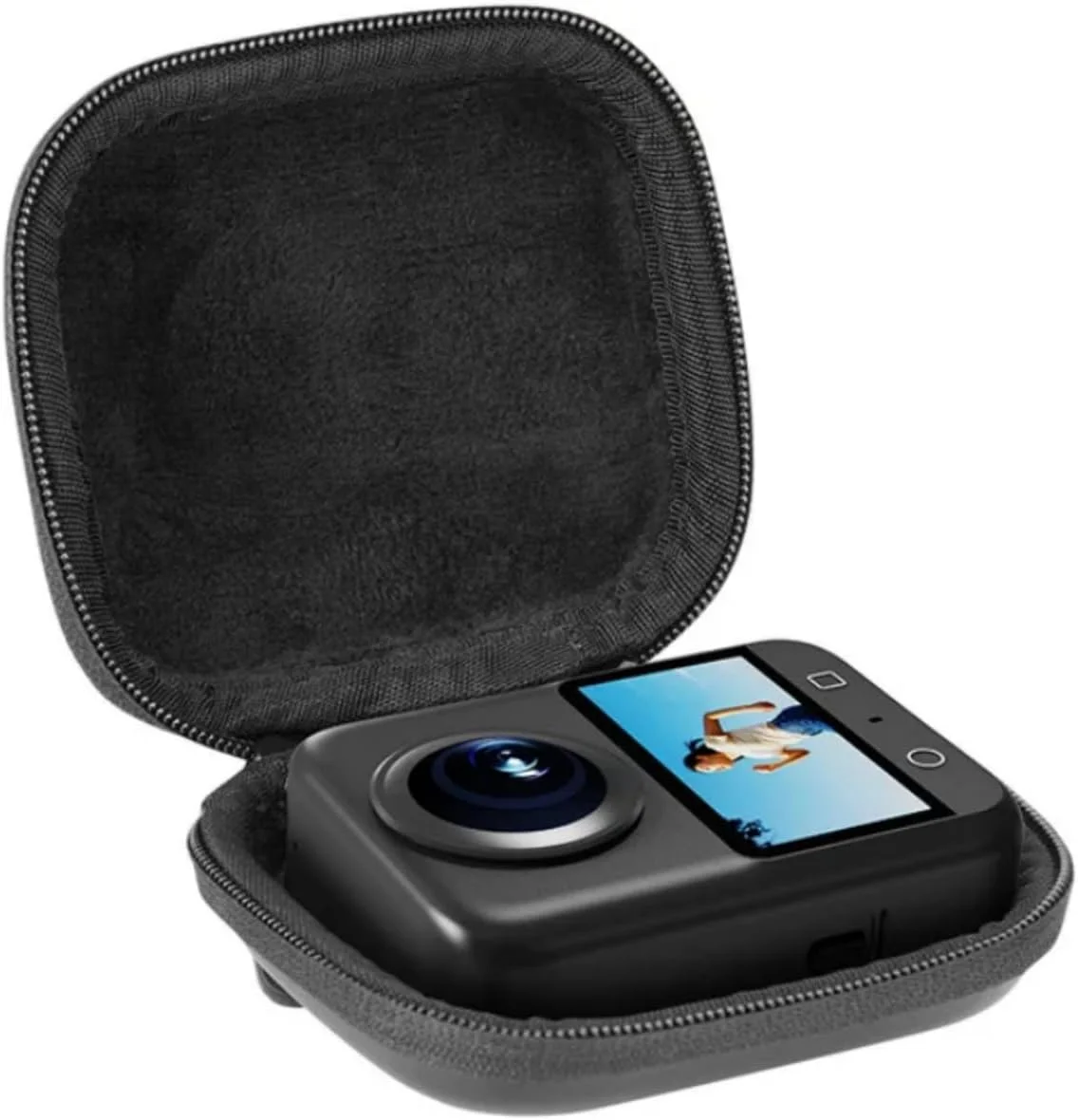 کیف نگهداری PU اسکییدو برای دوربین پانورامیک DJI OSMO 360، کیف حمل دستی قابل حمل و جمع و جور، کیف محافظ کوچک، لوازم جانبی مسافرتی، جعبه نگهداری