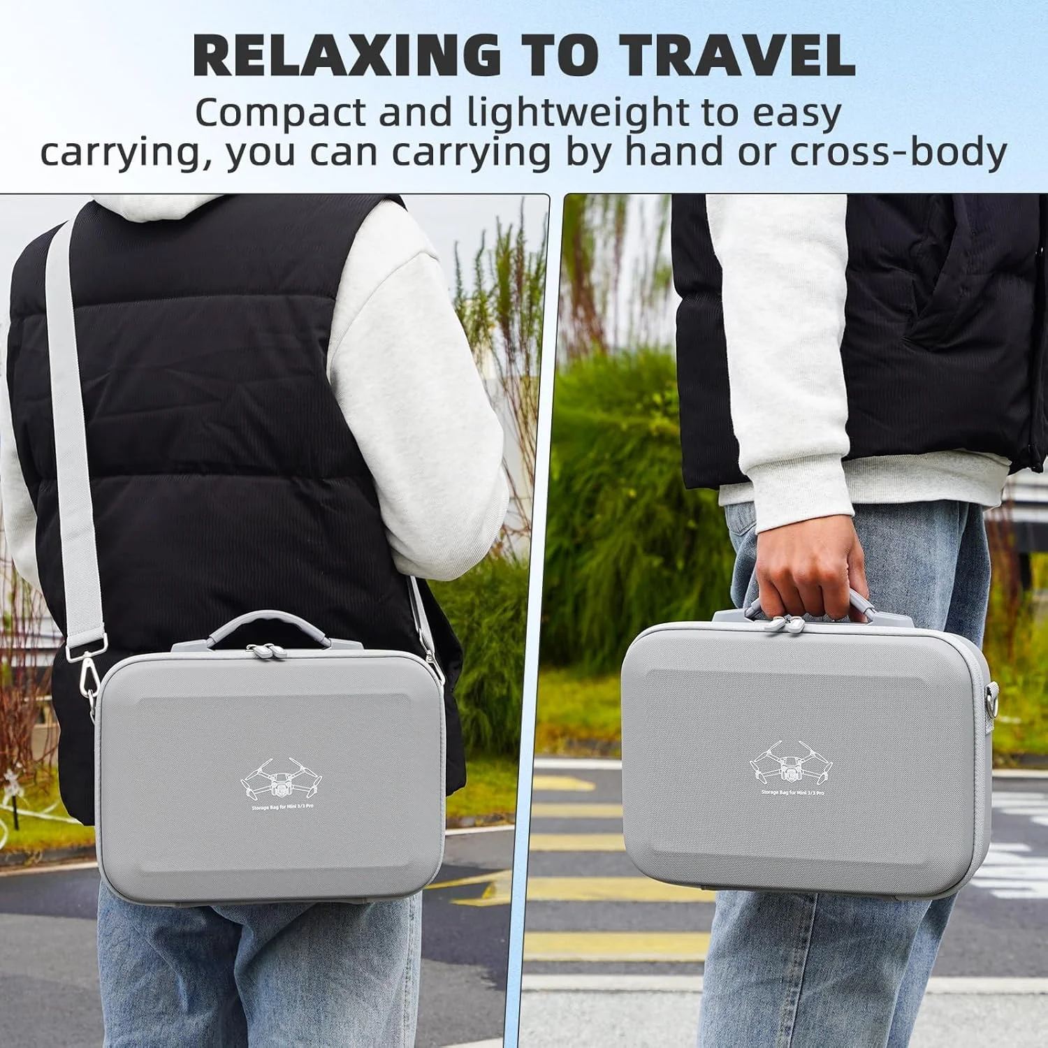 کیف حمل SKEIDO برای DJI Mini 4 Pro RC 2، کیف دوشی چرمی PU، کیف نگهداری برای لوازم جانبی DJI Mini 4 Pro Fly More Combo کیف حمل SKEIDO برای DJI Mini 4 Pro RC 2، کیف دوشی چرمی PU، کیف نگهداری برای لوازم جانبی DJI Mini 4 Pro Fly More Combo