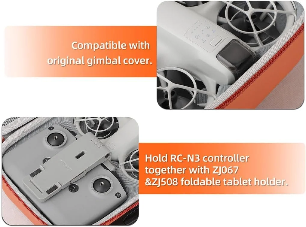 کیف حمل Skeido برای DJI NEO، کیف نگهداری قابل حمل مناسب سفر، سازگار با لوازم جانبی DJI NEO (مناسب برای DJI NEO Fly More Combo) (مشکی)