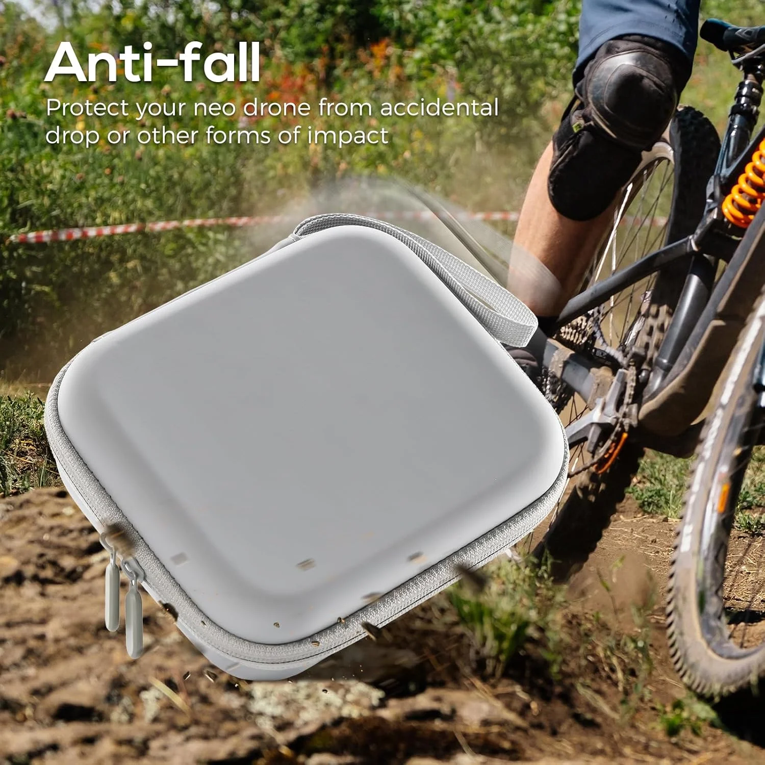 کیف حمل ProCase برای DJI Neo، کیف مسافرتی قابل حمل و ضد ضربه با پوسته سخت برای پهپاد DJI Neo (فقط کیف) - خاکستری