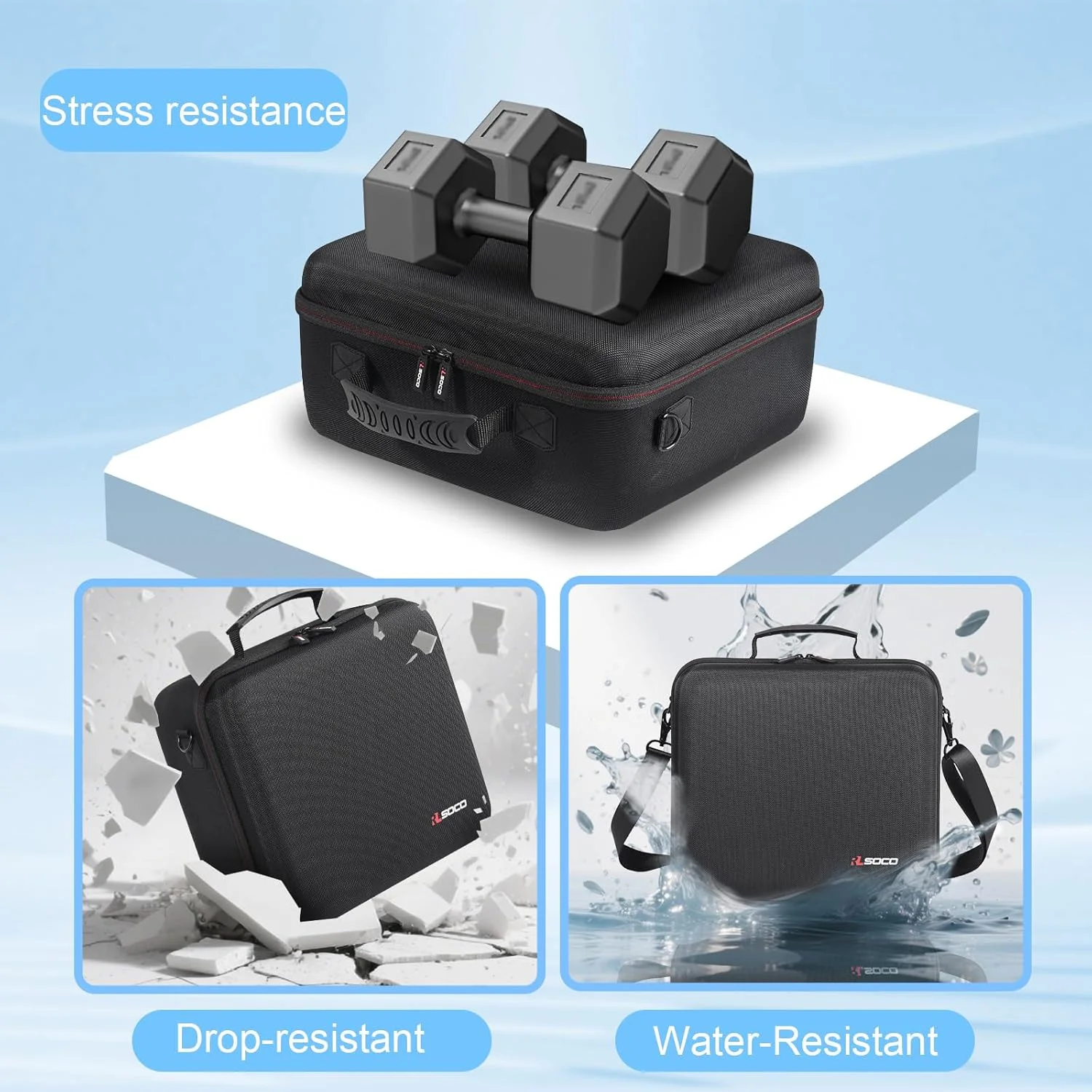 کیف سخت مسافرتی RLSOCO برای DJI Mavic 4 Pro Combo - مناسب برای مجموعه کامل لوازم جانبی: بدنه پهپاد، کنترلر DJI RC Pro 2/RC 2، باتری x 3، هاب شارژ، پروانه ها و سایر لوازم جانبی