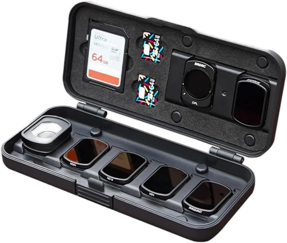 کیف فیلتر لنز مغناطیسی برای DJI Pocket 3، مناسب برای لوازم جانبی DJI Osmo Pocket 3 Creator Combo، سازمان دهنده کارت حافظه ND-UV-CPL و کارت TF/SD