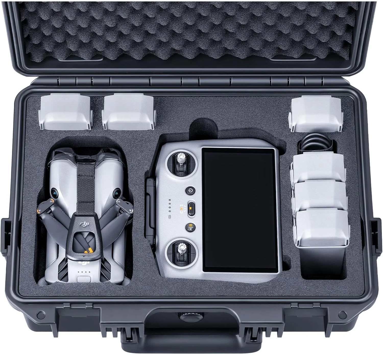 کیف سخت ضدآب Lykus Titan MM510 برای DJI Mini 5 Pro و RC2/RC-N3، پشتیبانی از 7 باتری و بند گردنی ریموت کنترل [فقط کیف]