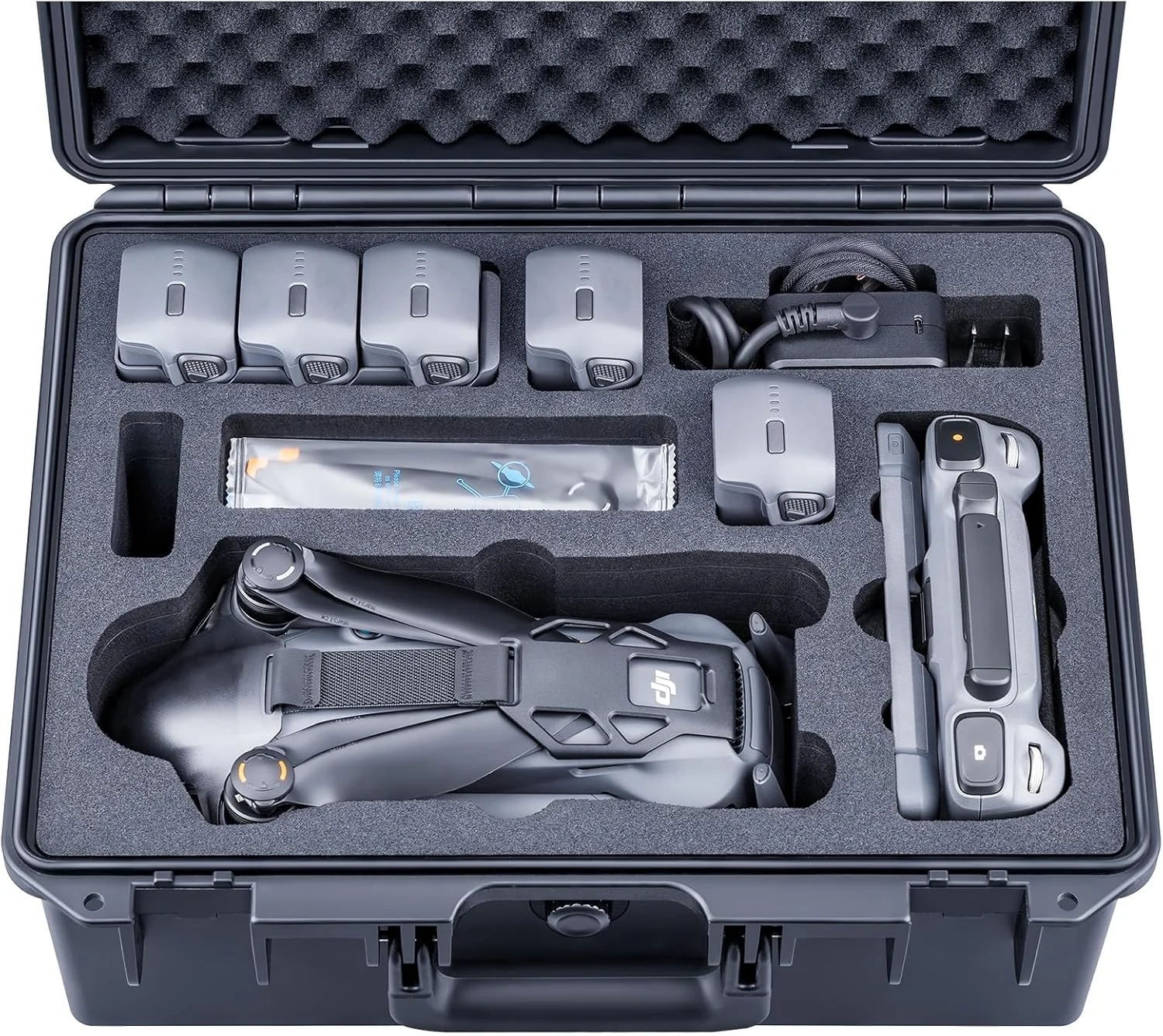 کیف سخت ضد آب Lykus Titan M400 برای DJI Mavic 4 Pro و DJI RC Pro 2/RC2، مناسب برای حداکثر 6 باتری و لوازم جانبی در Fly More Combo/Creator Combo [فقط کیف]