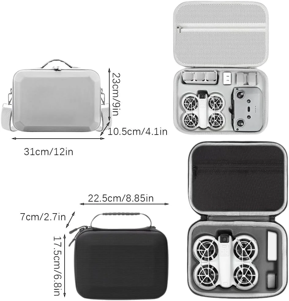 کیف حمل OSHIMA برای DJI Neo، کیف محافظ قابل حمل برای لوازم جانبی DJI Neo Fly More Combo، کیف مسافرتی سخت برای DJI Neo، سازگار با کنترلر از راه دور RC-N3 و هاب شارژ
