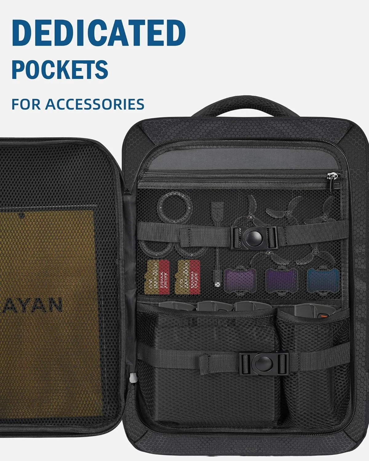 کیف Avata 2، کیف حمل قابل گسترش برای DJI Goggles 3، RC Motion 3، کوله پشتی Avata 2 با ظرفیت بزرگ مناسب برای لپ تاپ 17.3 اینچی و DJI Fly More Combo، کیف حمل پهپاد مسافرتی برای لوازم جانبی کیف Avata 2، کیف حمل قابل گسترش برای DJI Goggles 3، RC Motion 3، کوله پشتی Avata 2 با ظرفیت بزرگ مناسب برای لپ تاپ 17.3 اینچی و DJI Fly More Combo، کیف حمل پهپاد مسافرتی برای لوازم جانبی