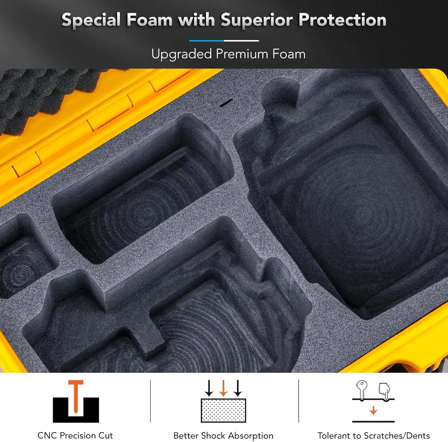 کیف سخت ضدآب Lykus Titan FP110 برای DJI Flip Drone و DJI RC 2/RC-N3، پشتیبانی از حداکثر 7 باتری [فقط کیف]